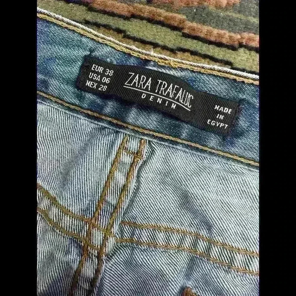 Zara Trafaluc Distressed Denim Jeans - Size 06 - Picture 2 of 4